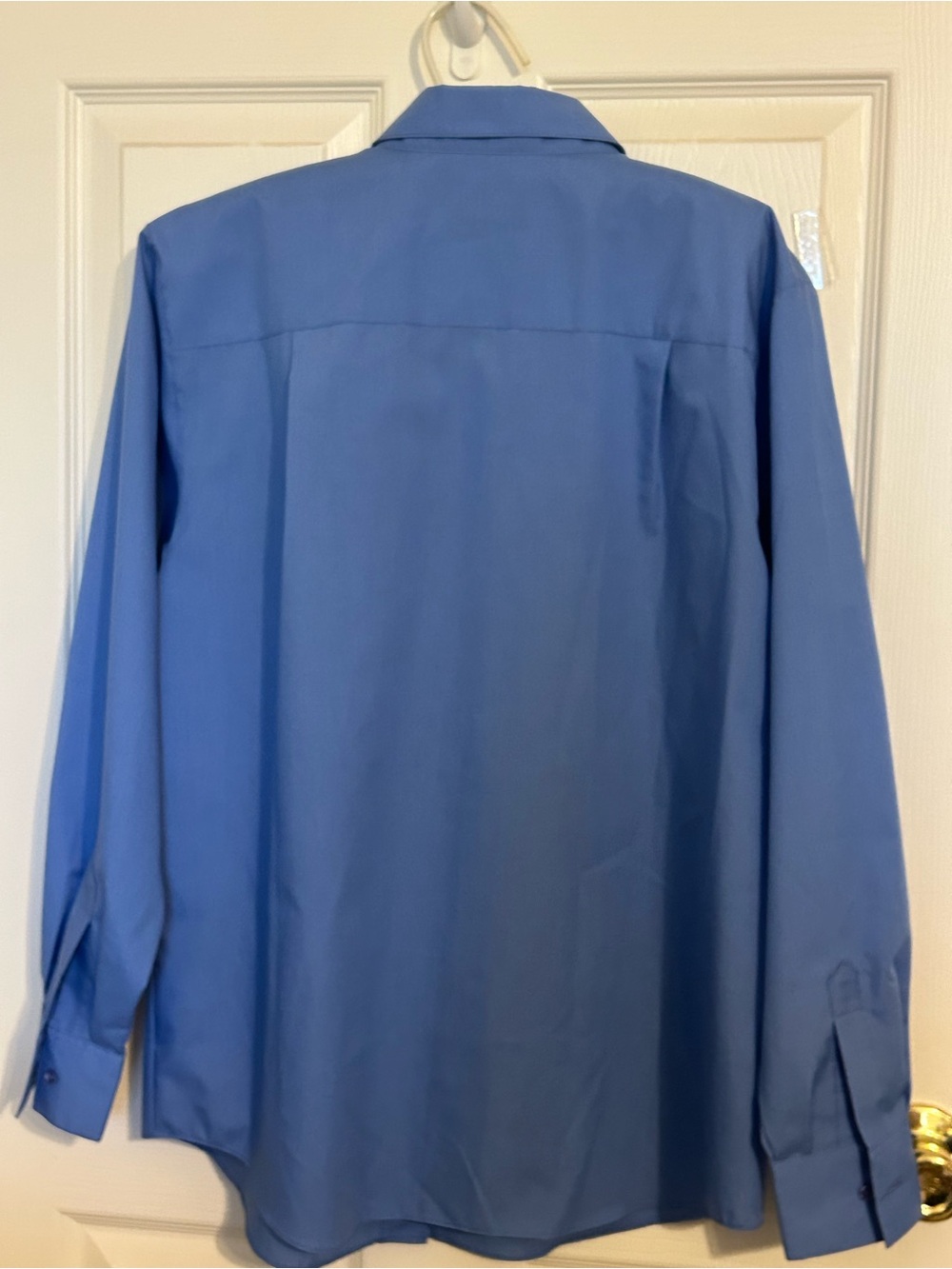 Foxcroft women’s Blue Wrinkle-Free Long Sleeve Butggton-Down Shirt Size 8 - Picture 6 of 8